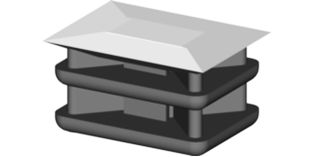 Chrome-Plated Cap Rectangular Inserts