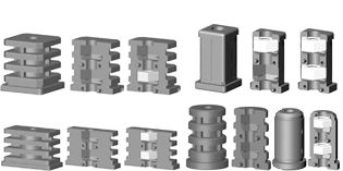 Expandeur bouchon pour tube carr / square tube