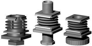 Insert-vrins pour tube carr