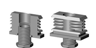 Insert-vrins pour tube rectangulaire