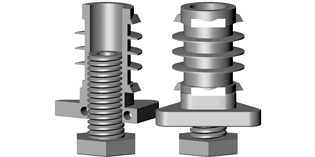 Insert-vrins pour tube triangulaire