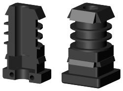 Polyamidstopfen für Quadratrohr VL22X22M8S/0
